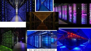 Now – lights out Data Centers (Cloud)
