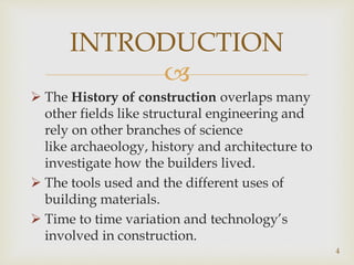 History of construction | PPTX