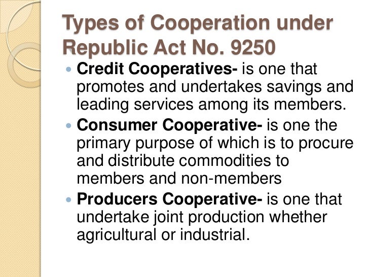 History of cooperatives in the philippines