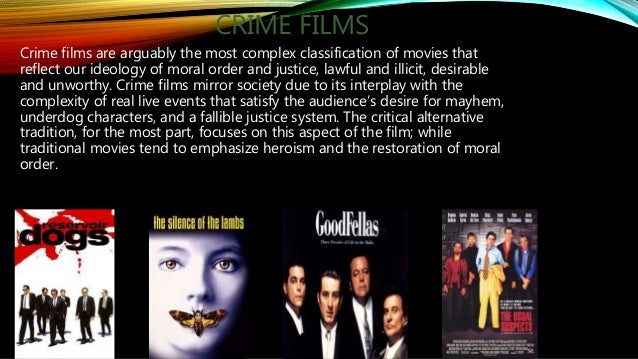 History of crime, drama, sport films