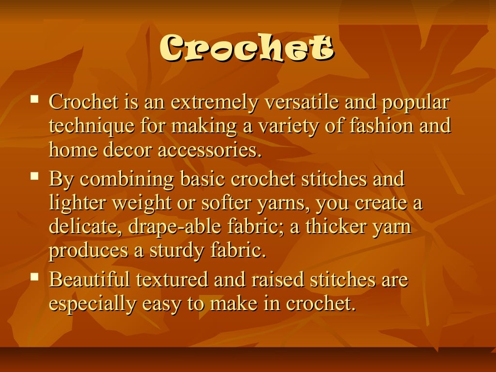 History of crocheting