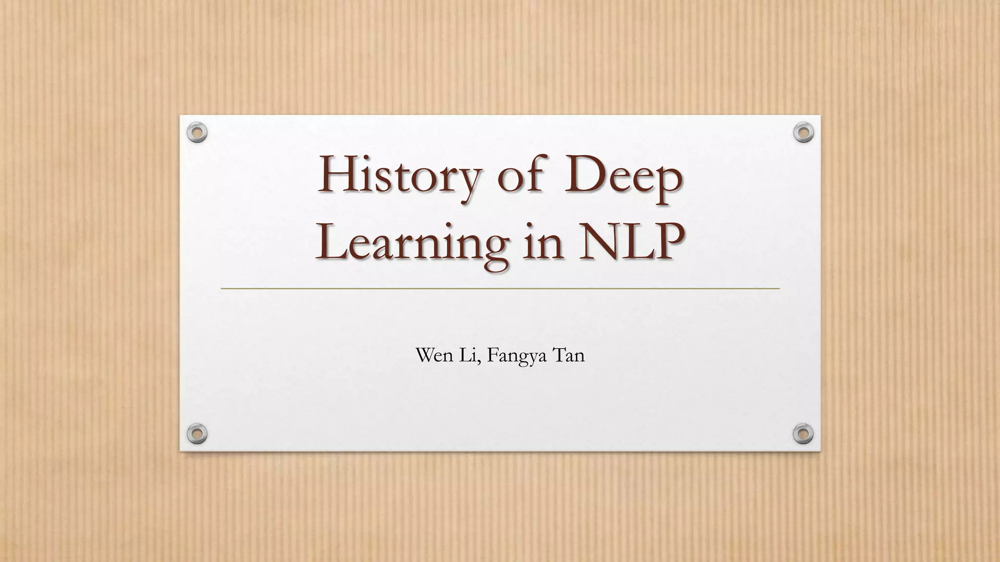 History of deep learning | PPTX | Artificial Intelligence | Technology ...