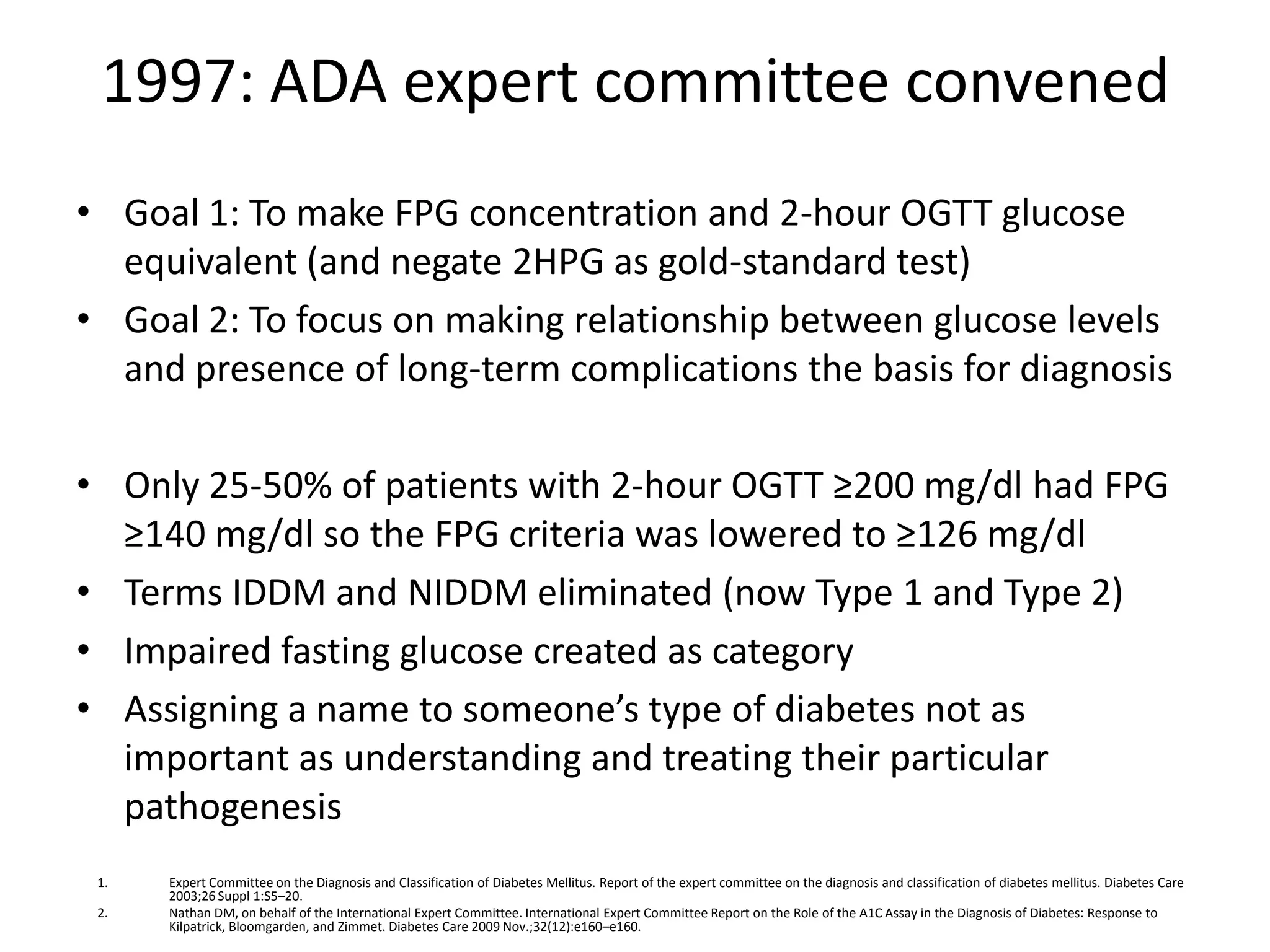 Historical perspective on the diagnosis of diabetes mellitus | PPTX