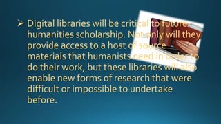 History of digital_libraries | PPTX | Technology & Computing