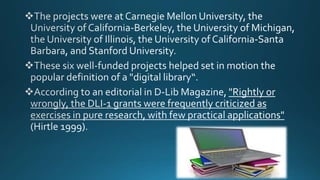 History of digital_libraries | PPTX