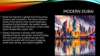 History of dubai and its culture,funance | PPTX