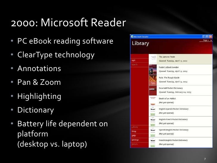 History of e books & ereaders
