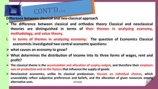 Difference between classical and neo-classical approach
• The difference between classical and orthodox theory Classical a...