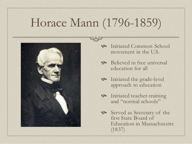 horace mann important dates