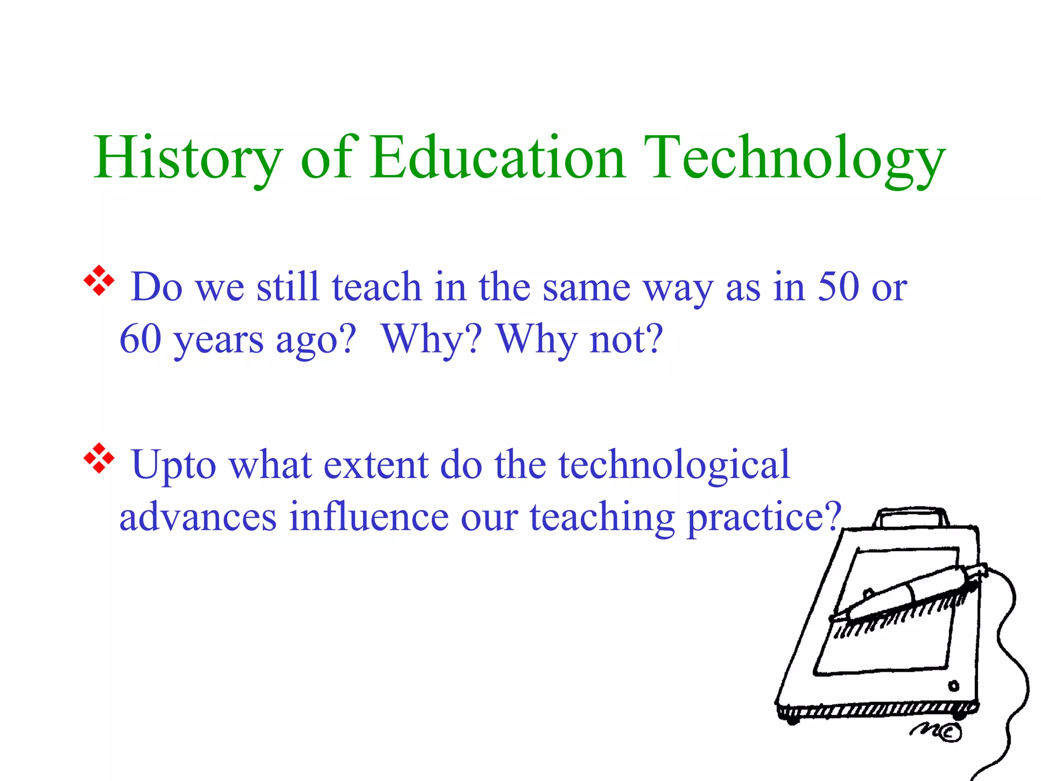 History of education technology | PPT