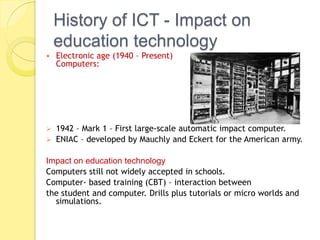 History of education technology daniela morrone | PPTX