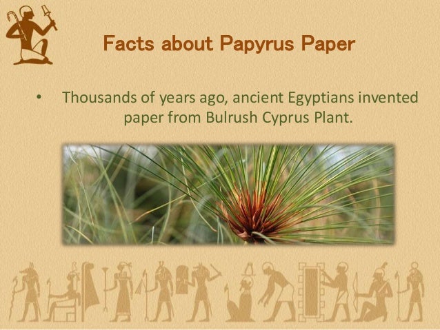 Egyptian writing paper