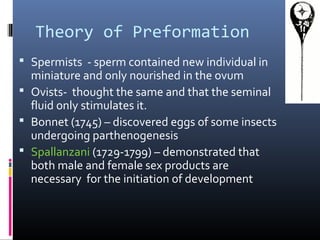 Preformation History of embryology | PPT