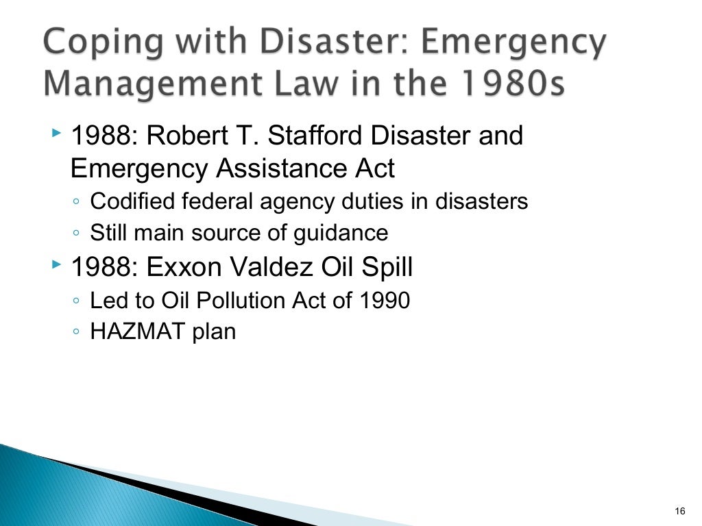 History of emergency management 1