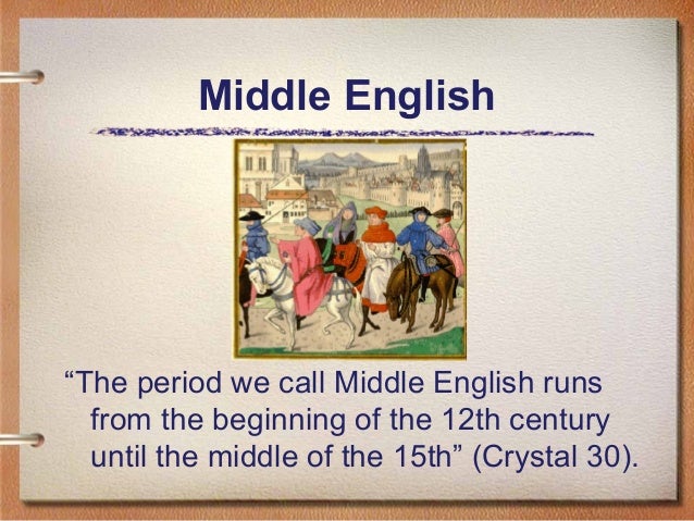 middle english time period