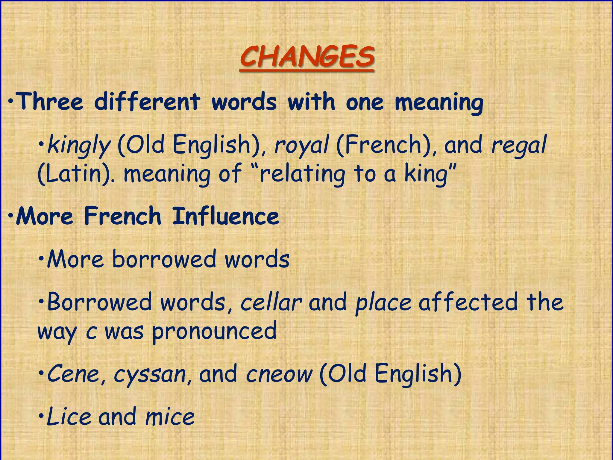 History of english language | PPTX