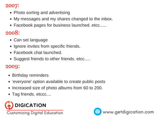 Facebook In 2007 History of facebook | PDF
