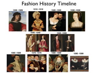 1550-1559  Fashion History Timeline