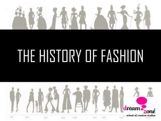 THE HISTORY OF FASHION
 