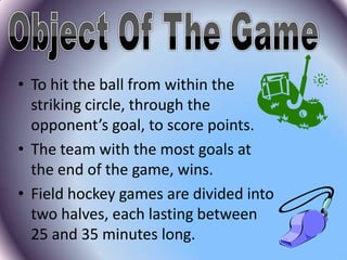 History of field hockey