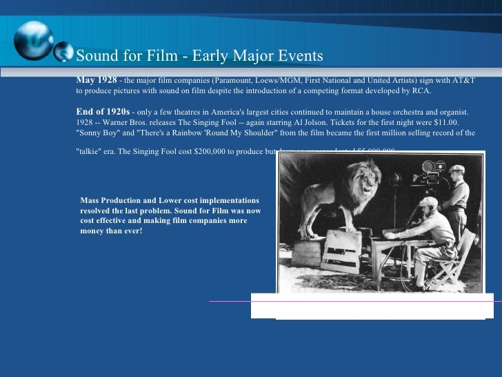 History Of Film Sound Excerpt Original