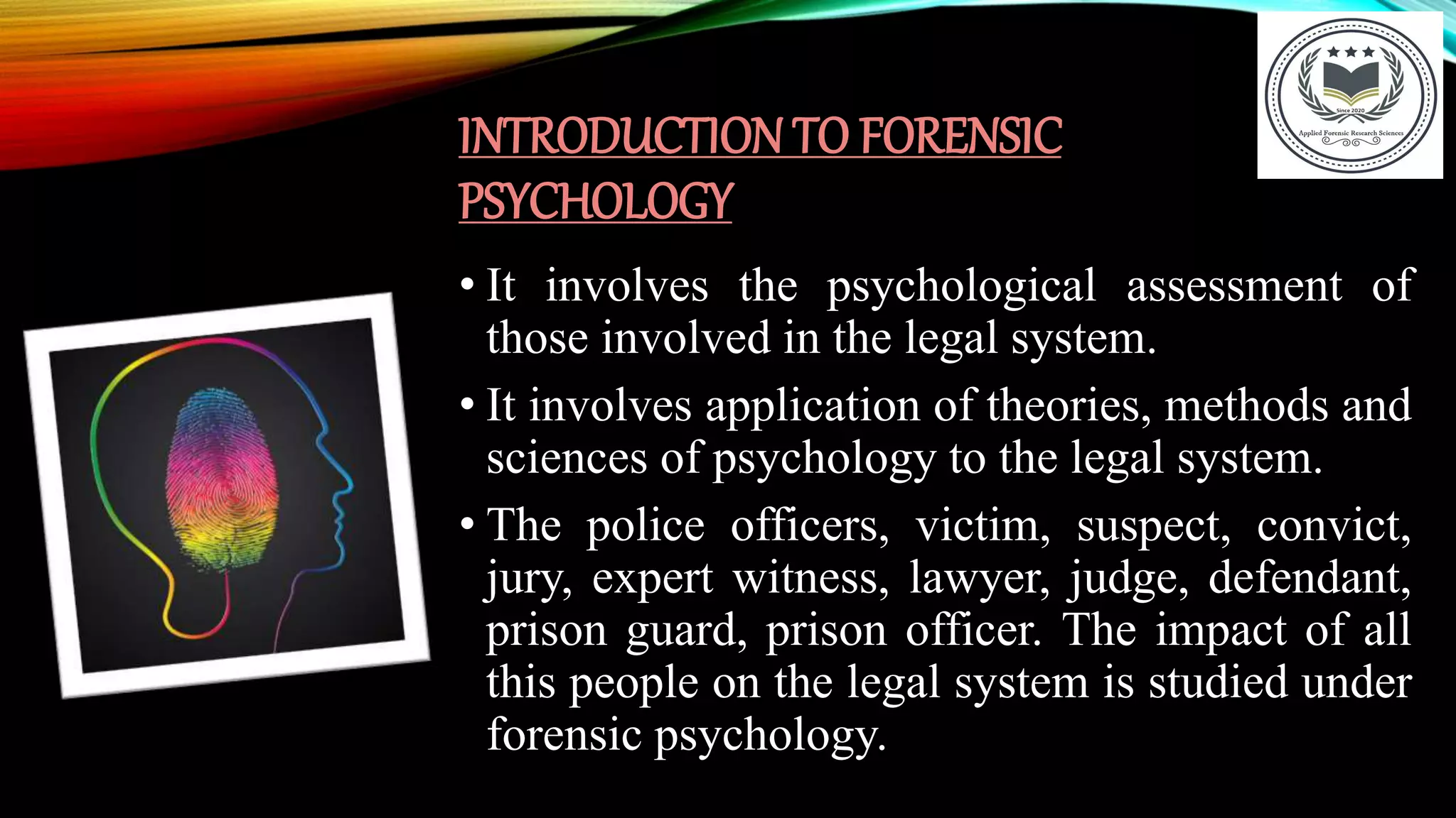 History Of Forensic Psychology | PPTX