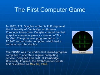 Comprehensive History and Evolution of Electronic and Video Game Design ...