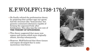 Preformation History of Genetics - Pre-Mendelian Genetics | PPTX