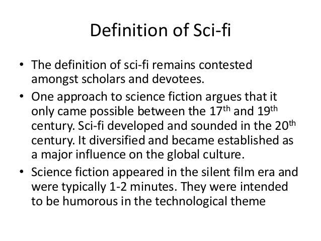 History Of Genre Scifi