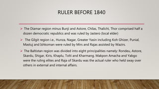 History of gilgit baltistan | PPTX