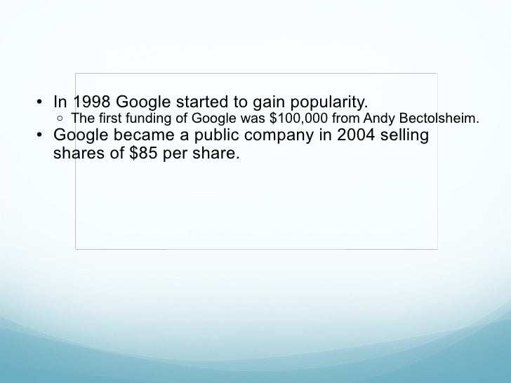 History of google