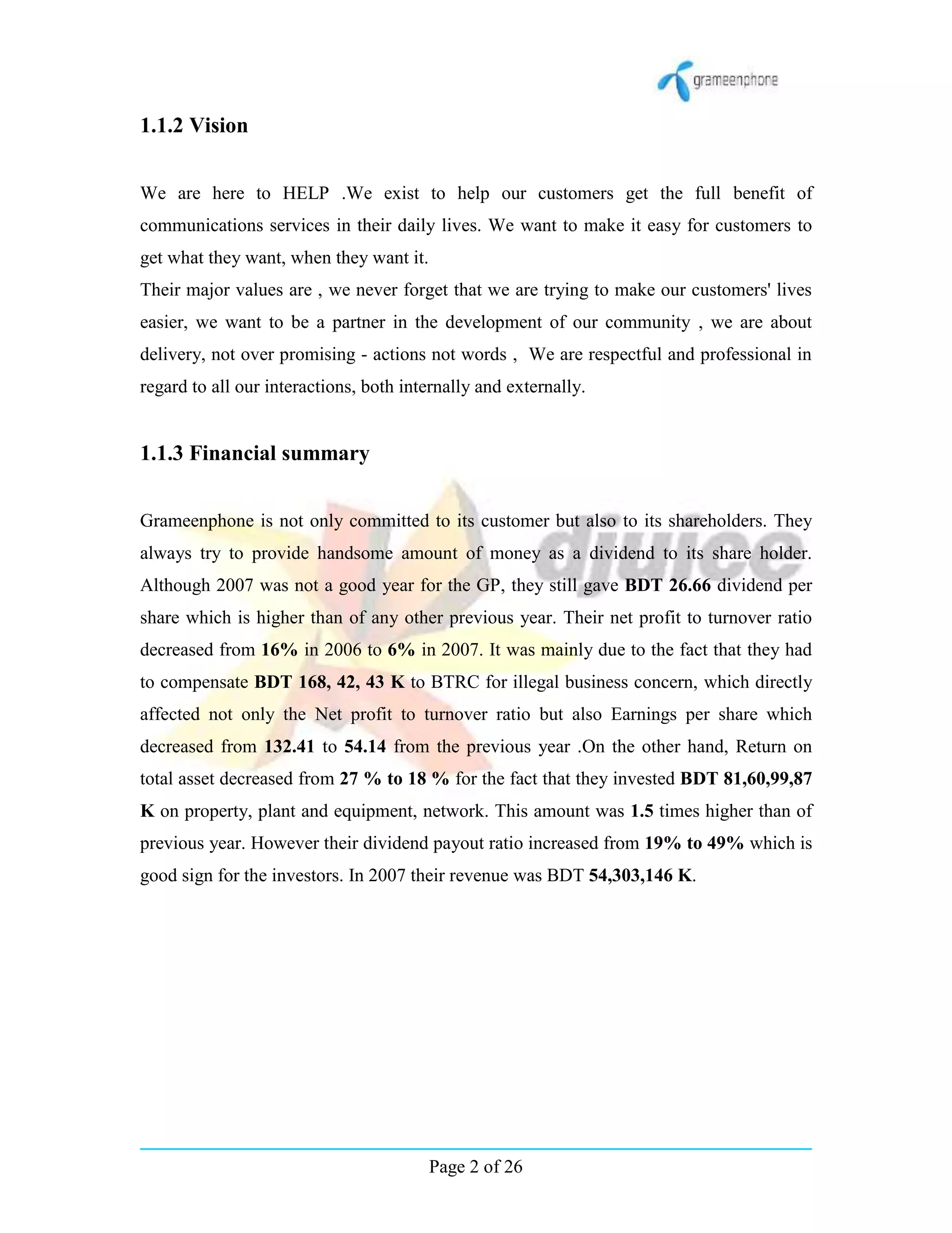 History of Grameenphone | PDF