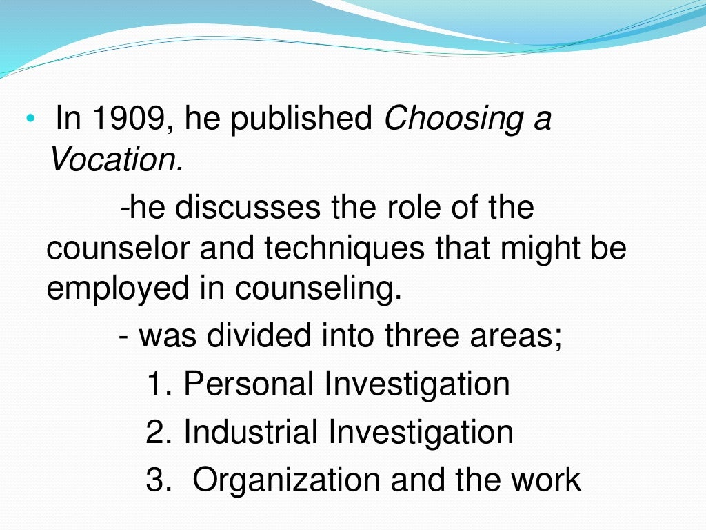 History Of Guidance And Counseling 1 