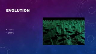 EVOLUTION
•
• 2000’s
 