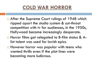 History of horror | PPT
