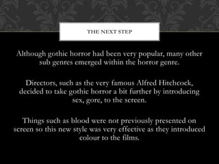 History of Horror | PPTX