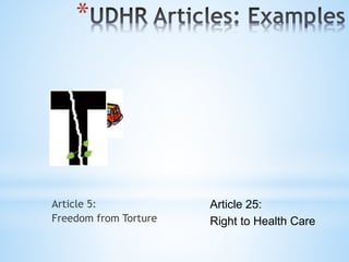 Human Rights Article 5 Examples History of human right ppt | PPT