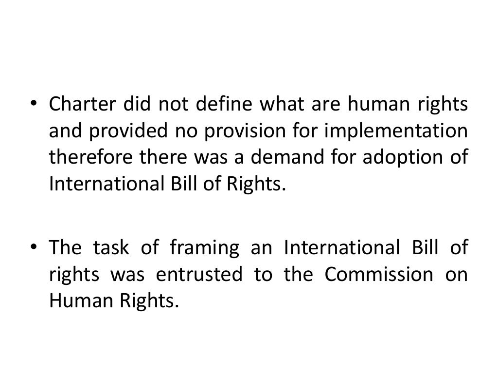 History of human rights, UDHR, ICCPR & ICESCR