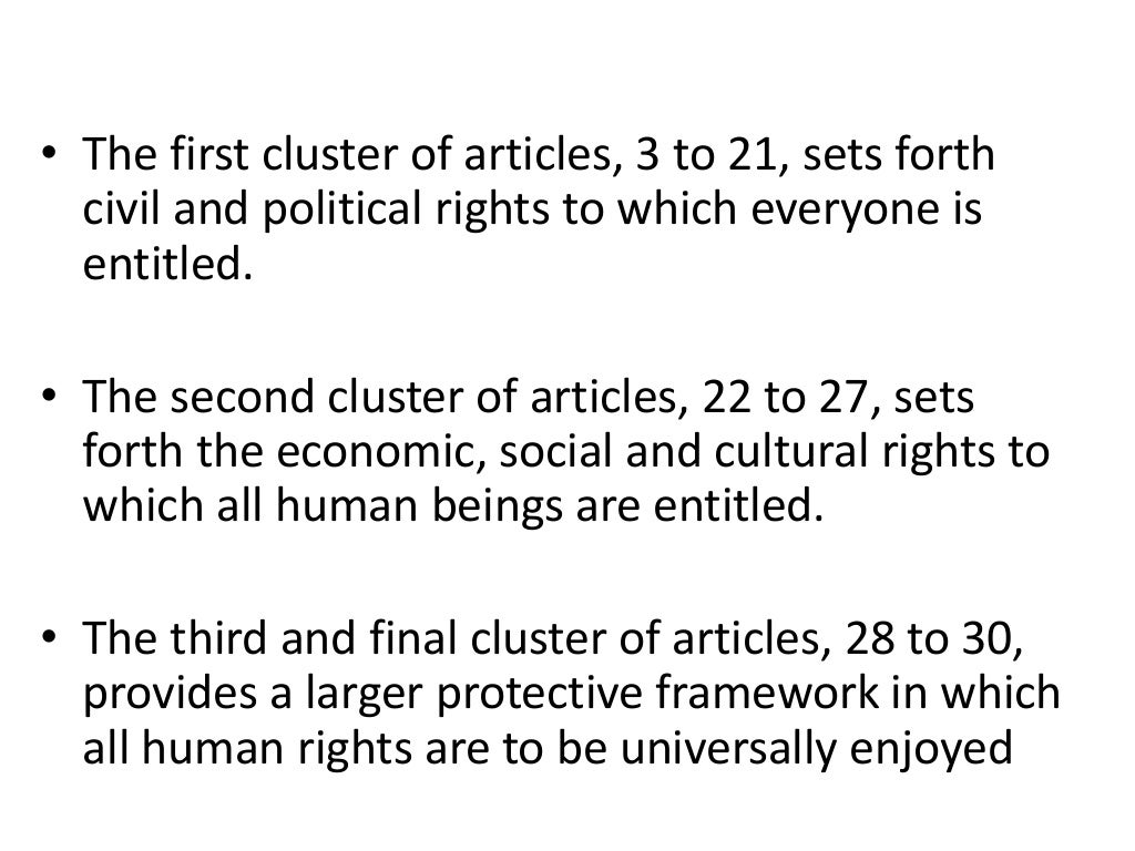 History of human rights, UDHR, ICCPR & ICESCR