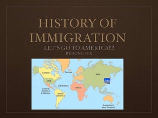 History of immigration
