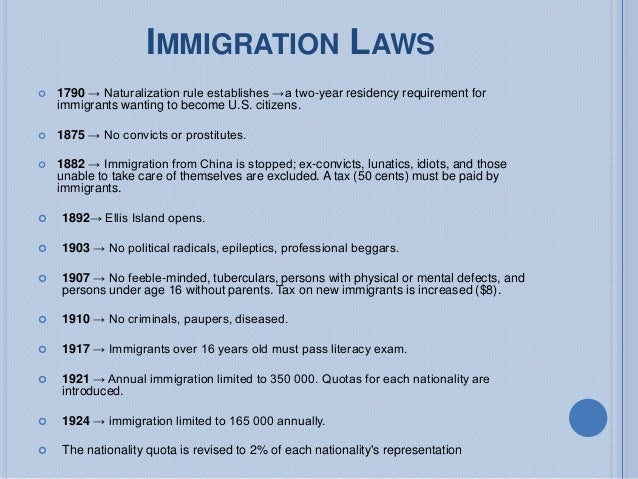 History Of U S Naturalization And Immigration History Of U S Naturalization And Immigration