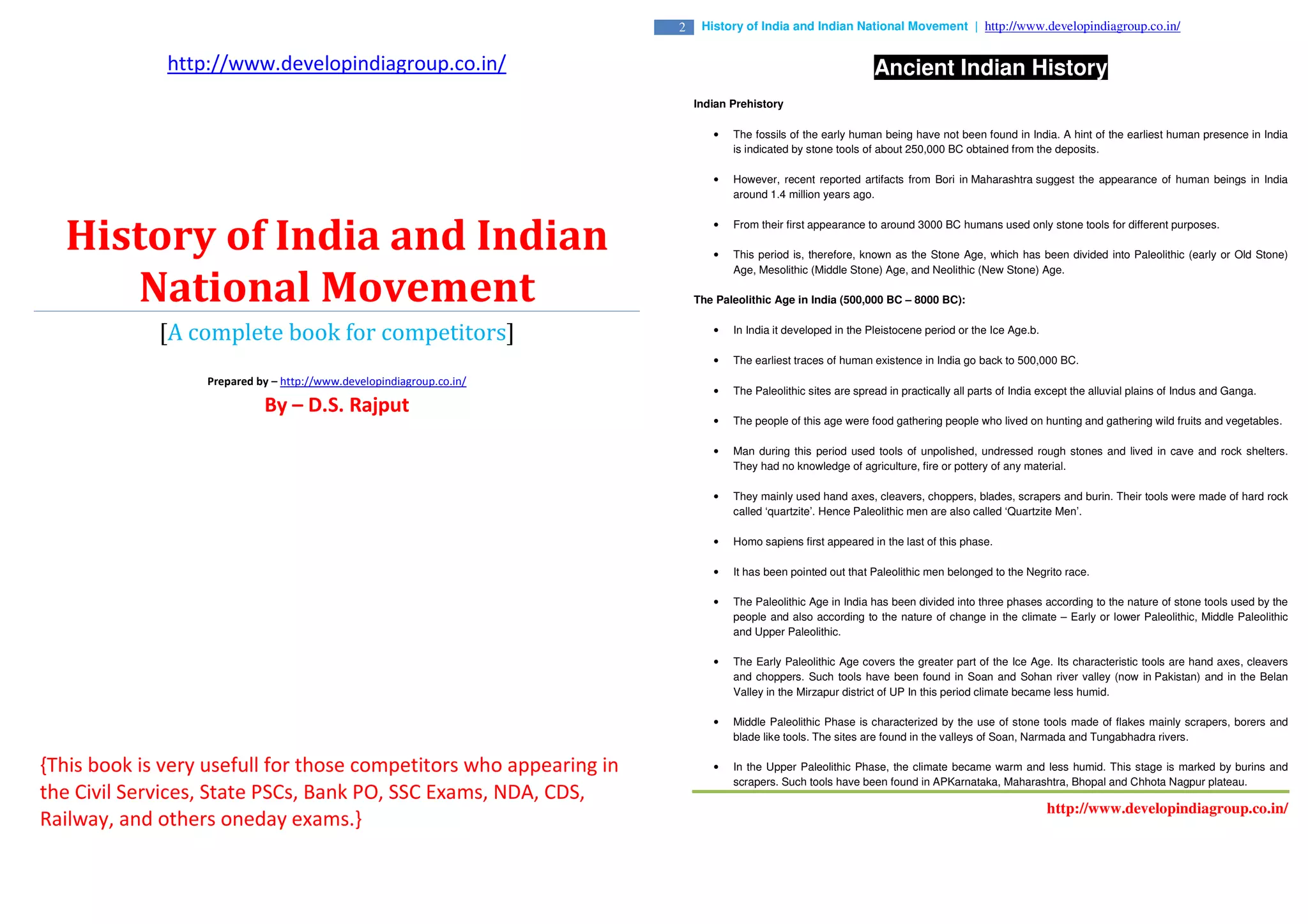 History of india and indian national movement | PDF