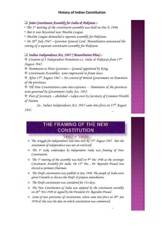 History of indian constitution | PDF
