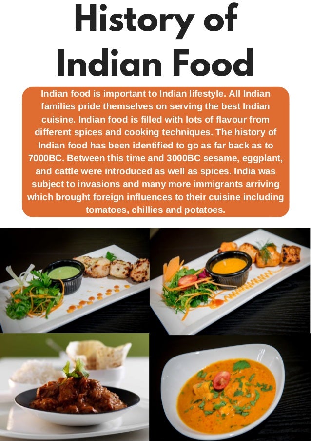 History of Indian Food