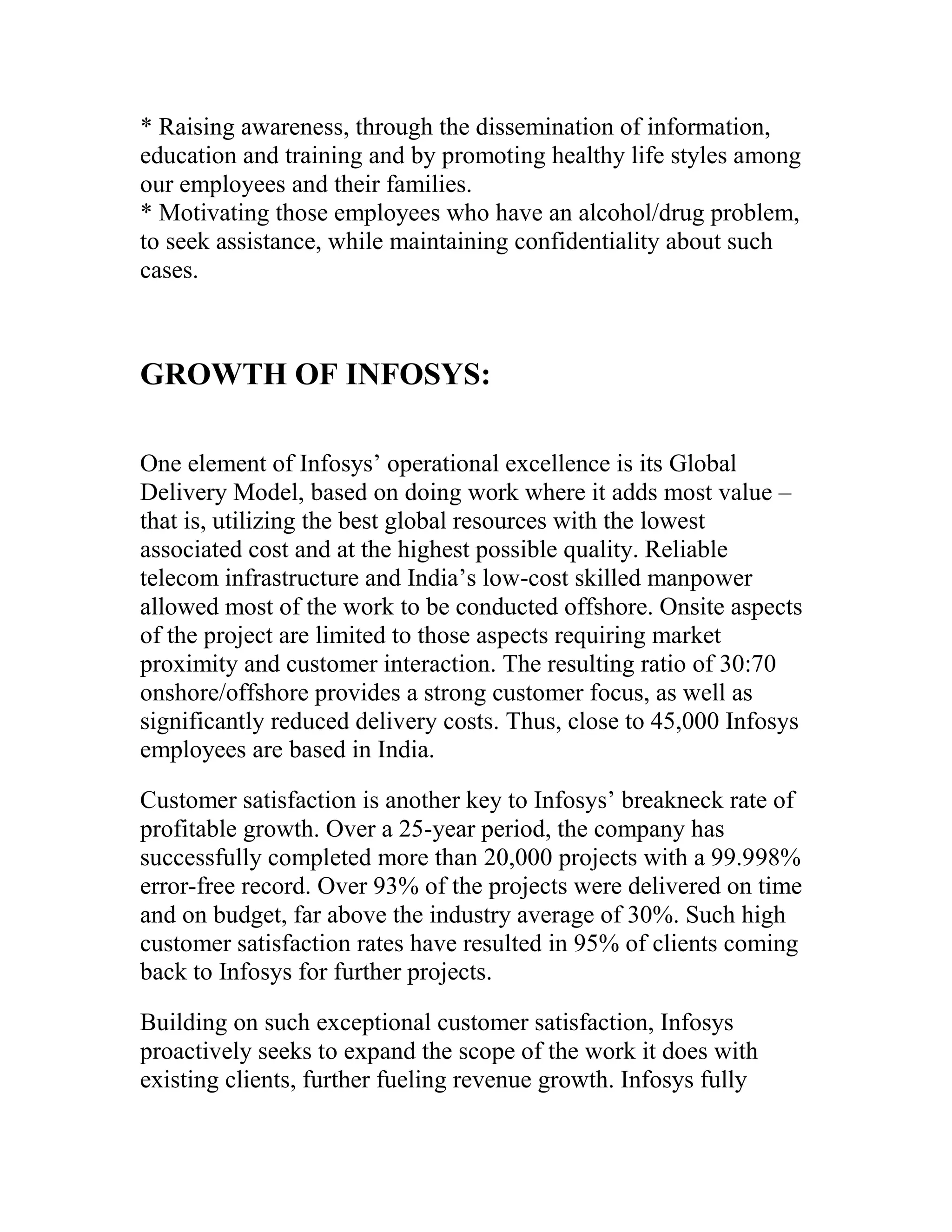 History of infosys