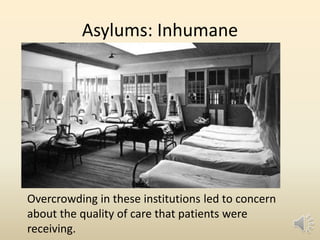 History of insane asylums | PPTX