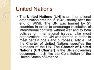 History of international organization | PPT