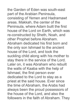 History of ishmael tribes | PDF