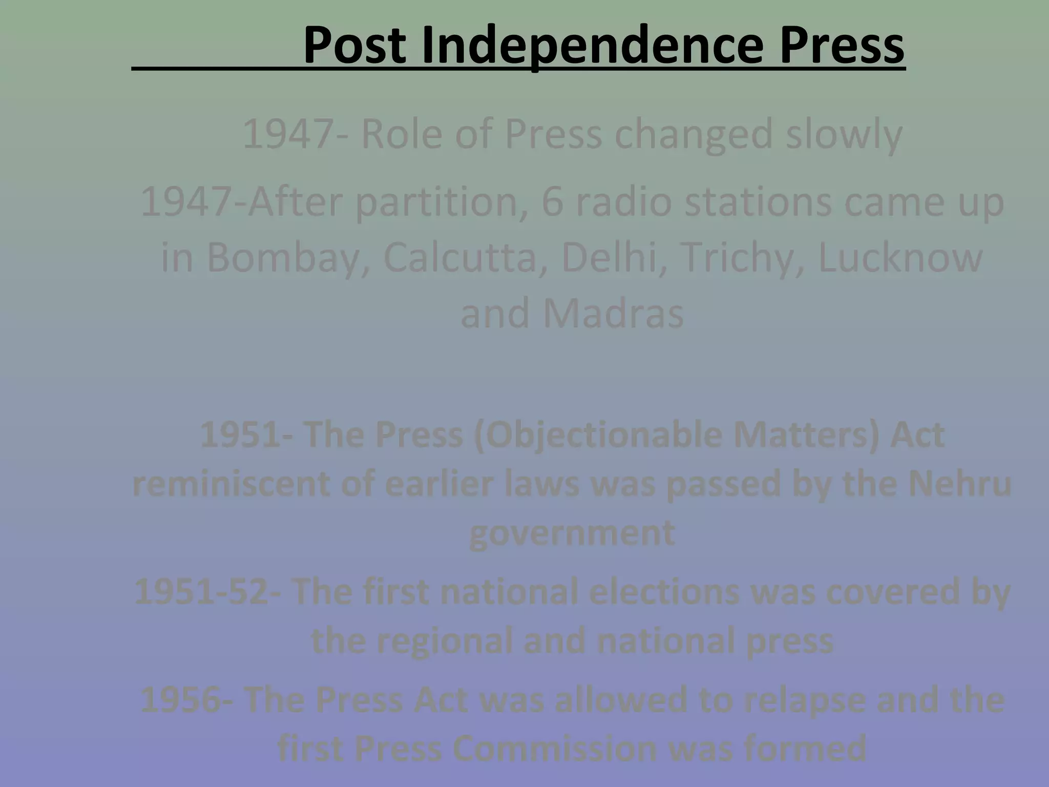 History of journalism india | PPT