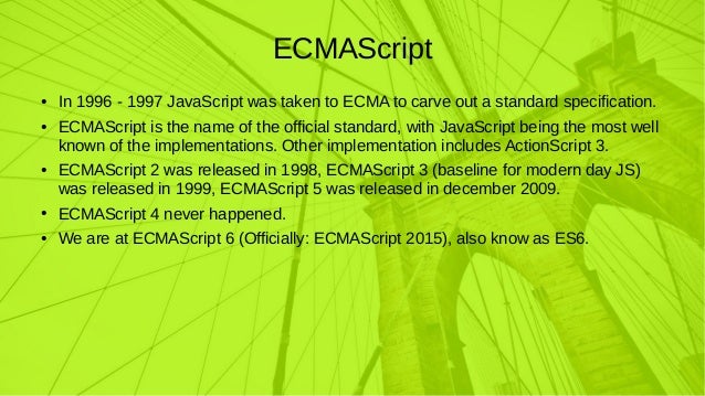 History of JavaScript